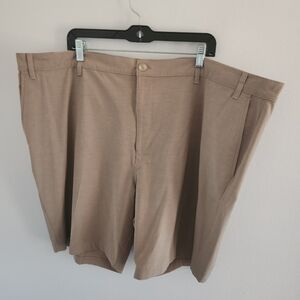 Callaway Golf Shorts Khaki Tan Performance Flat Front Pockets Men's 50B